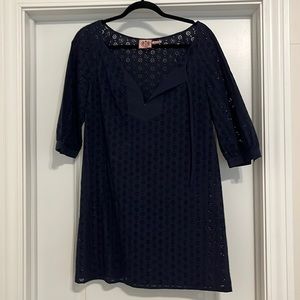 Juicy Couture Lace Cover up size Large Navy